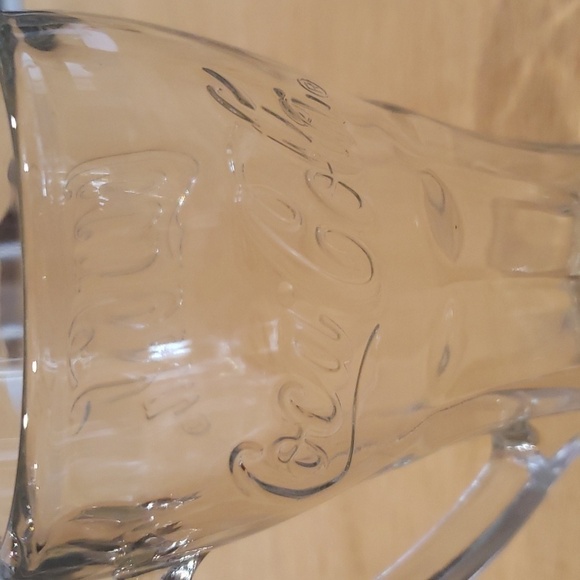 Coca Cola Tall Clear Glass with Handle - Picture 3 of 6